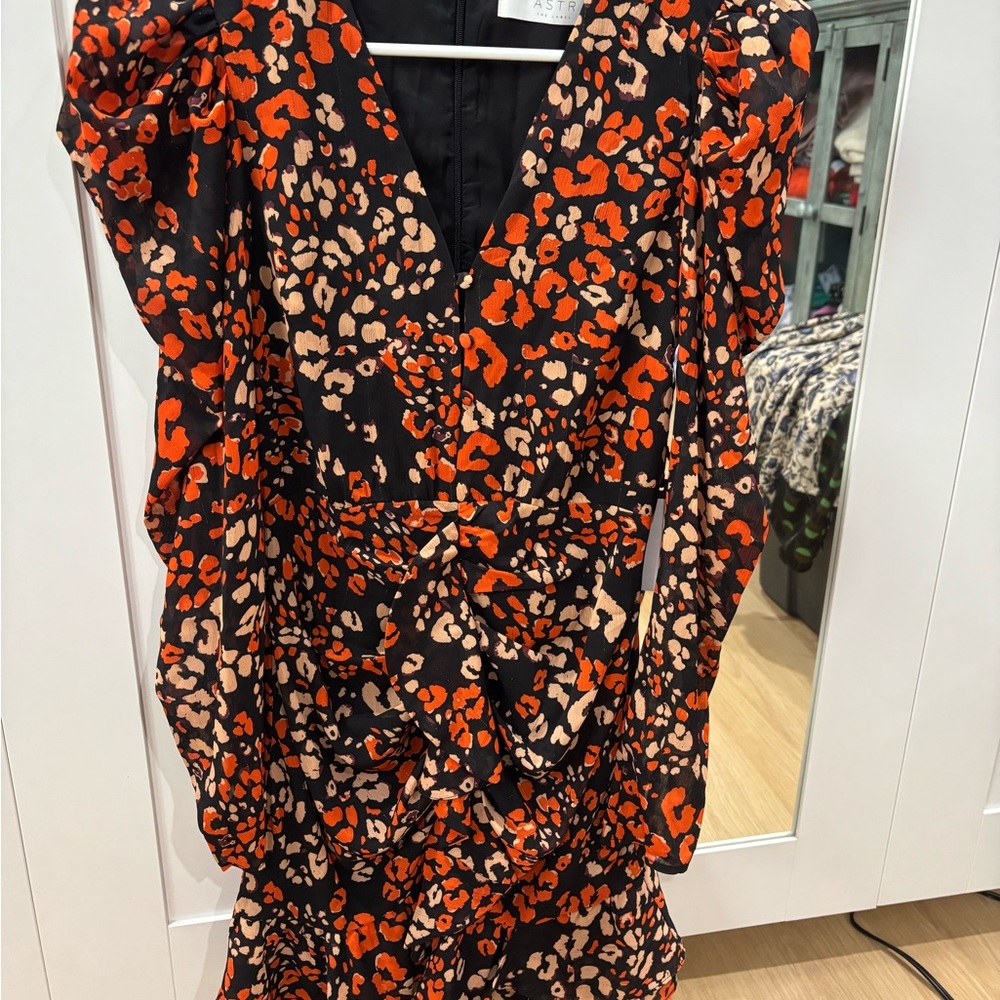 Leopard Print Wrap Dress